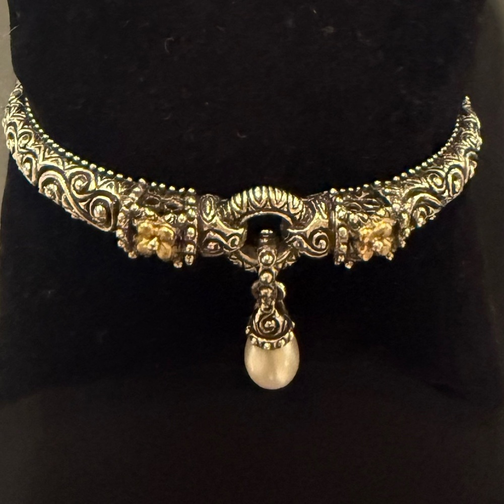 Barbara Bixby bracelet with Pearl charm